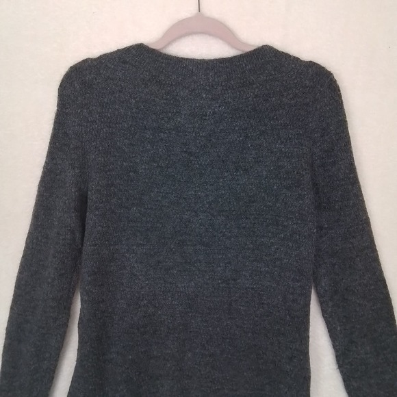 LOFT Relaxed Fit Sweater Size S Gray Boat Neck Long Sleeve - Picture 6 of 9